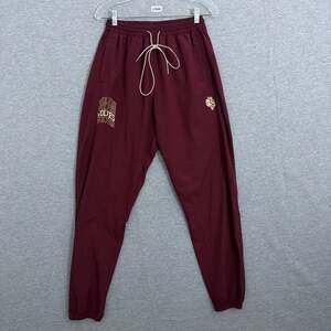 Darc Sport Maroon Jogger Sweatpants with Gold Logos